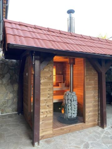 HUUM Sauna Wood Stove Chimney Set, Thru-Ceiling-Sauna Heater Accessories-HUUM-Nordica Sauna