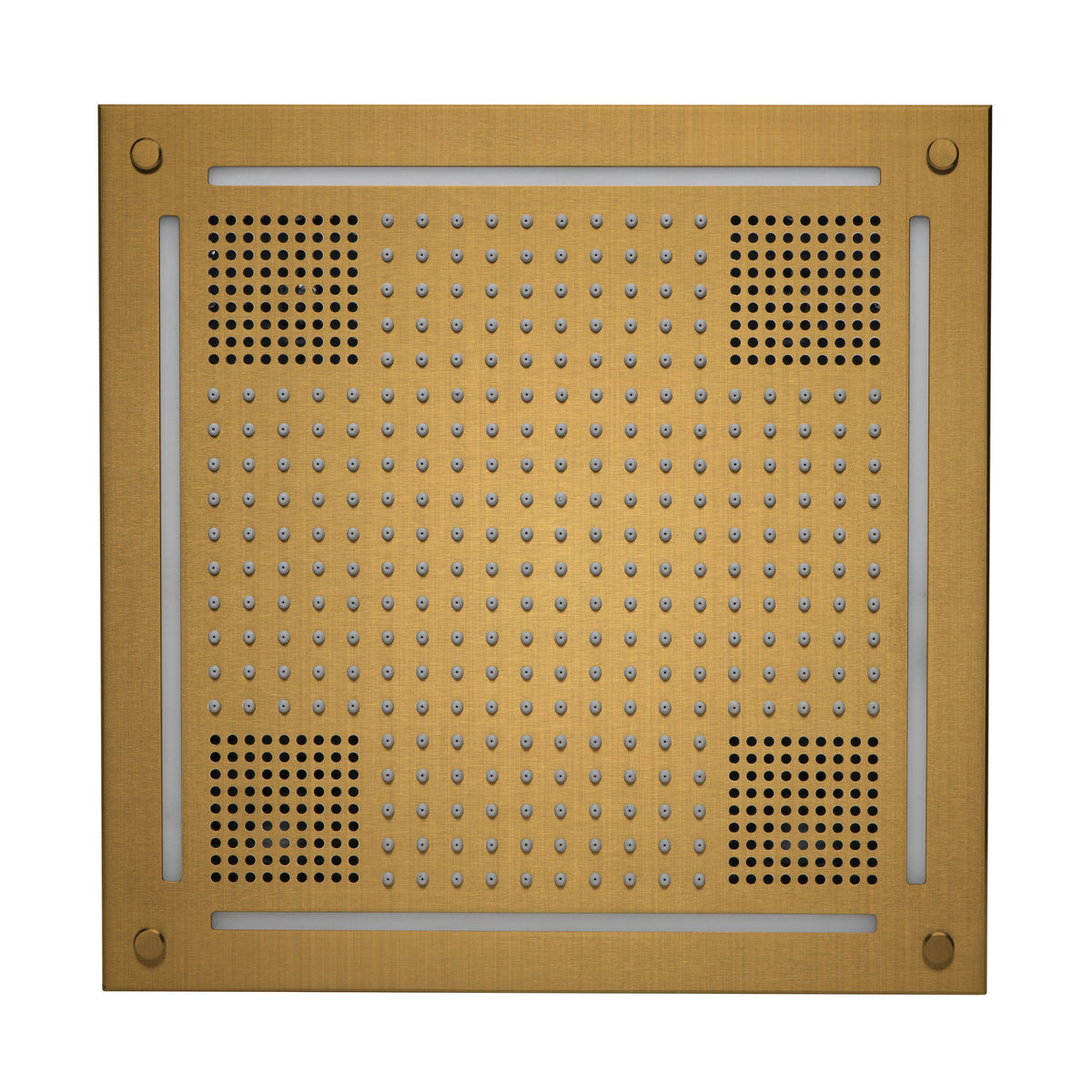 ThermaSol Hydrovive Light, Sound, Rain system Square-Steam Shower Controls & Accessories-ThermaSol-Antique Brass-Nordica Sauna