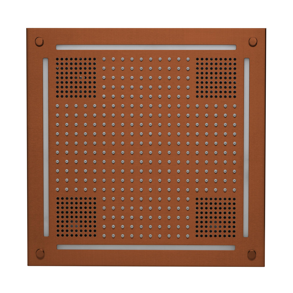 ThermaSol Hydrovive Light, Sound, Rain system Square-Steam Shower Controls & Accessories-ThermaSol-Antique Copper-Nordica Sauna