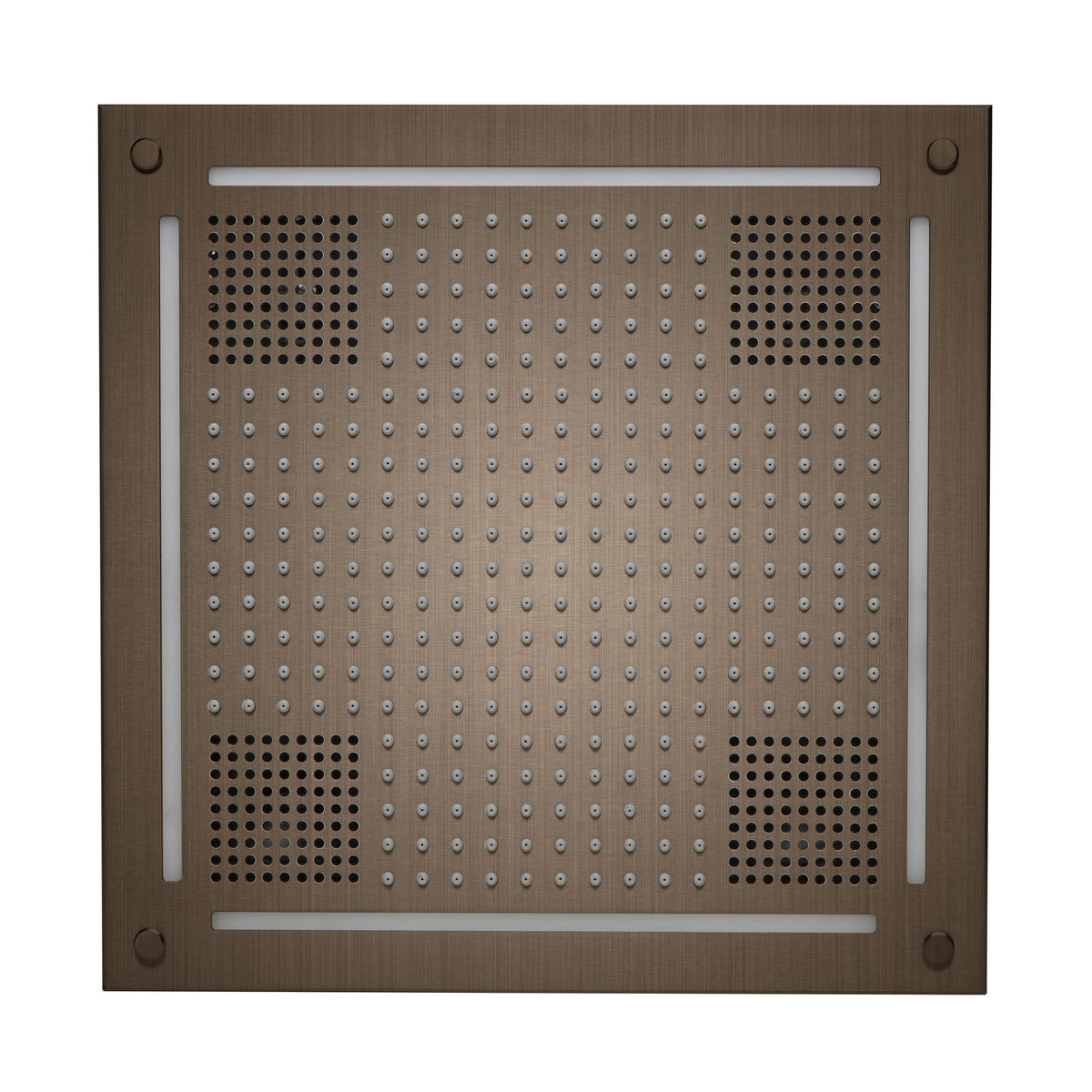 ThermaSol Hydrovive Light, Sound, Rain system Square-Steam Shower Controls & Accessories-ThermaSol-Antique Nickel-Nordica Sauna