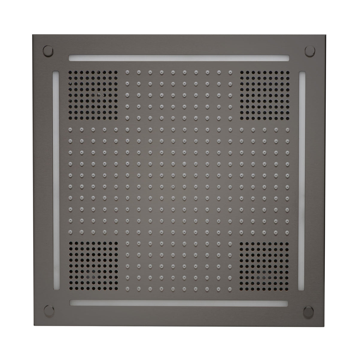 ThermaSol Hydrovive Light, Sound, Rain system Square-Steam Shower Controls & Accessories-ThermaSol-Black Nickel-Nordica Sauna