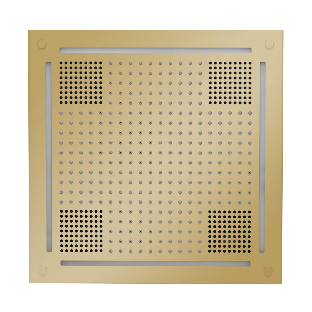 ThermaSol Hydrovive Light, Sound, Rain system Square-Steam Shower Controls & Accessories-ThermaSol-Polished Brass-Nordica Sauna