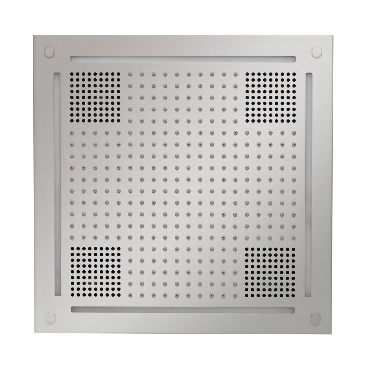ThermaSol Hydrovive Light, Sound, Rain system Square-Steam Shower Controls & Accessories-ThermaSol-Polished Chrome-Nordica Sauna