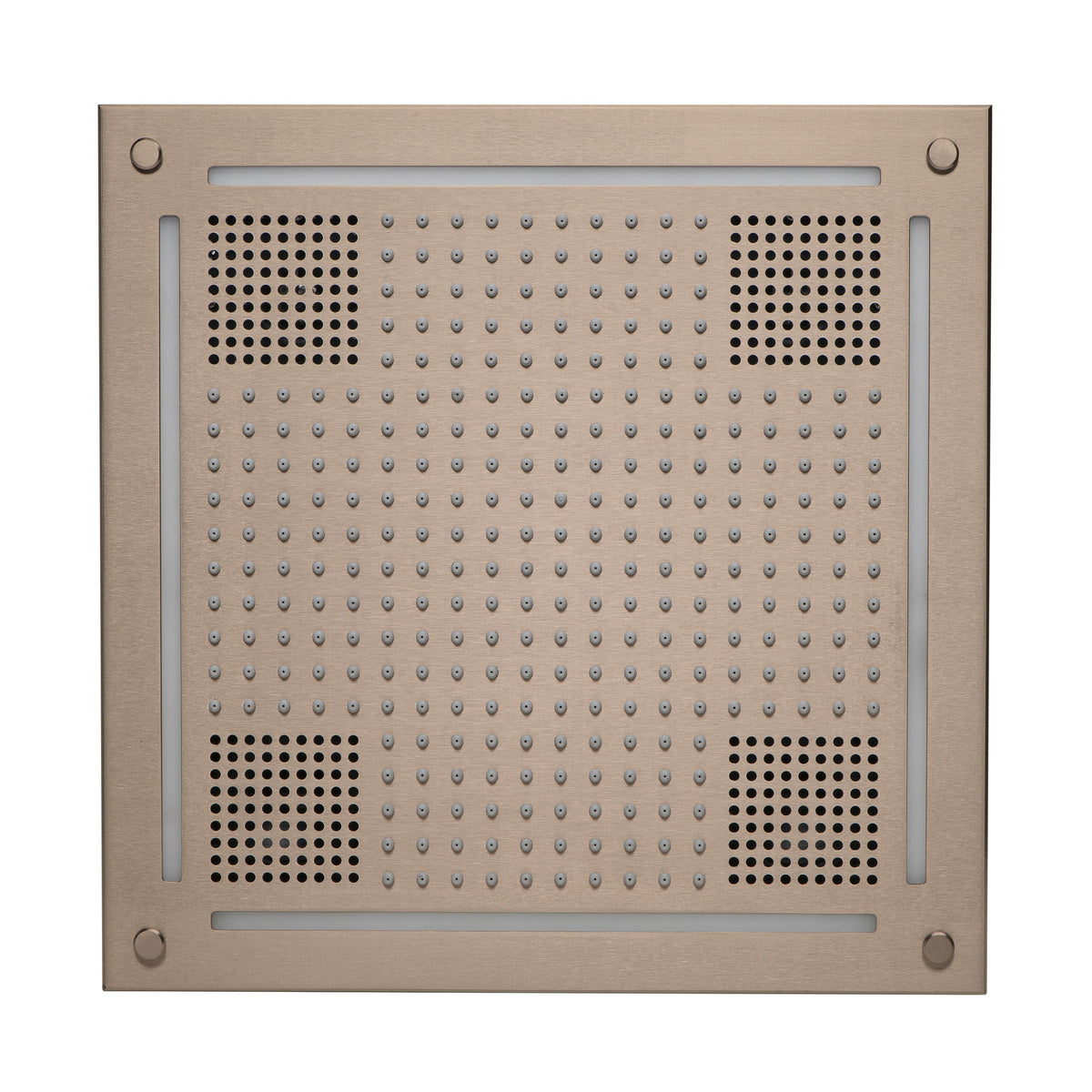 ThermaSol Hydrovive Light, Sound, Rain system Square-Steam Shower Controls & Accessories-ThermaSol-Satin Nickel-Nordica Sauna