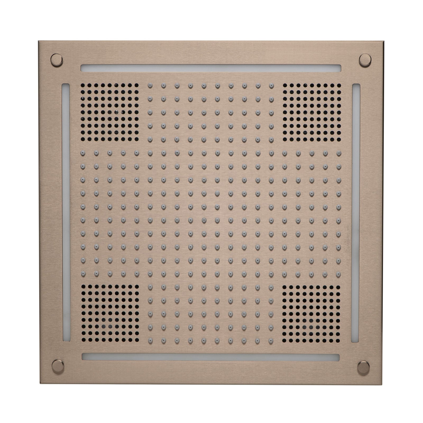 ThermaSol Hydrovive Light, Sound, Rain system Square-Steam Shower Controls & Accessories-ThermaSol-Satin Nickel-Nordica Sauna