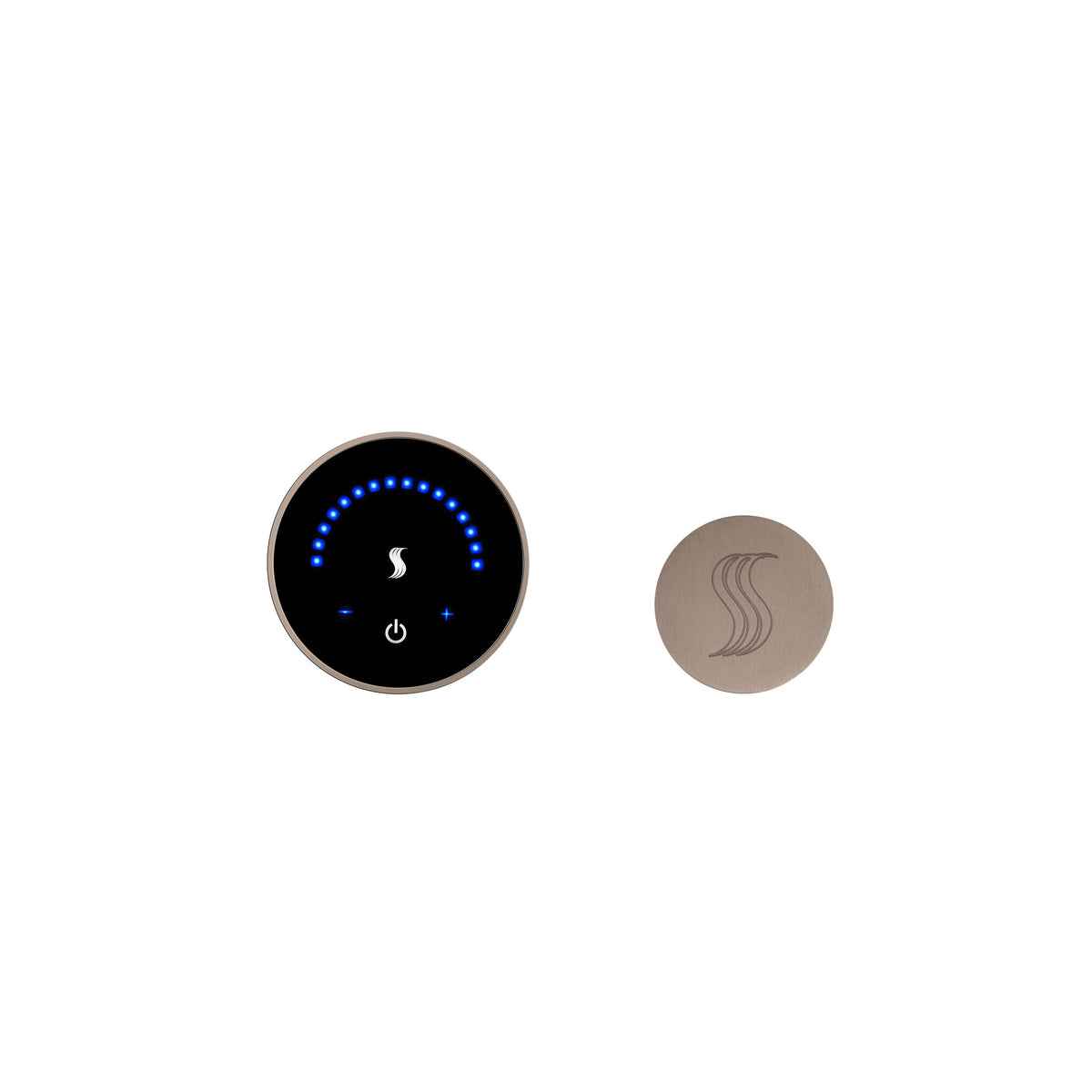 ThermaSol MicroTouch Kit Round-Steam Shower Controls & Accessories-ThermaSol-Satin Nickel-Nordica Sauna