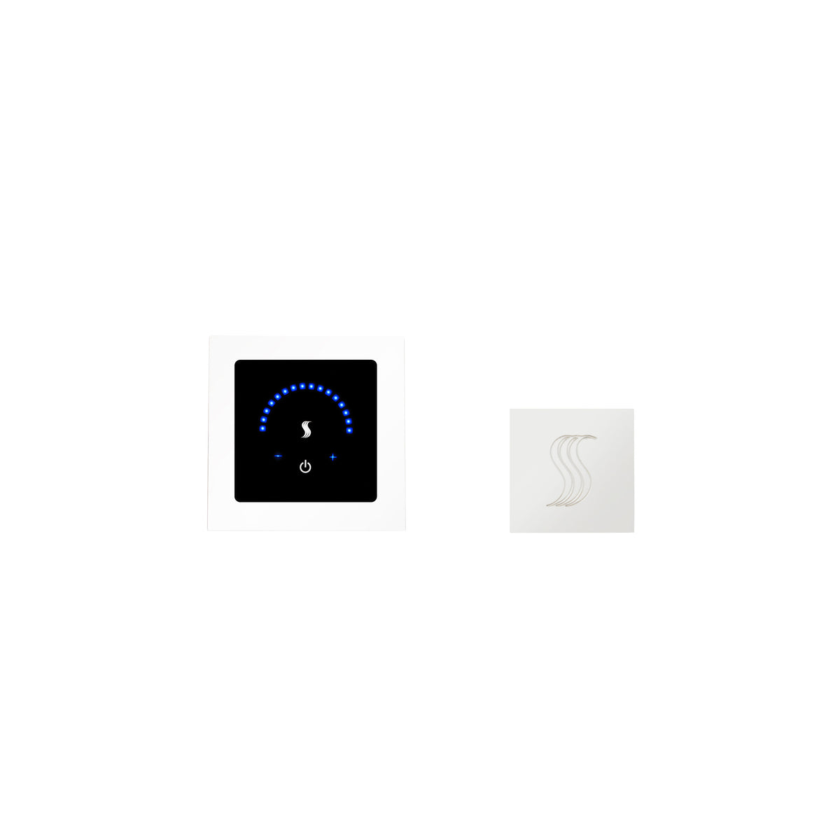 ThermaSol MicroTouch Control Kit Square-Steam Shower Controls & Accessories-ThermaSol-White-Nordica Sauna