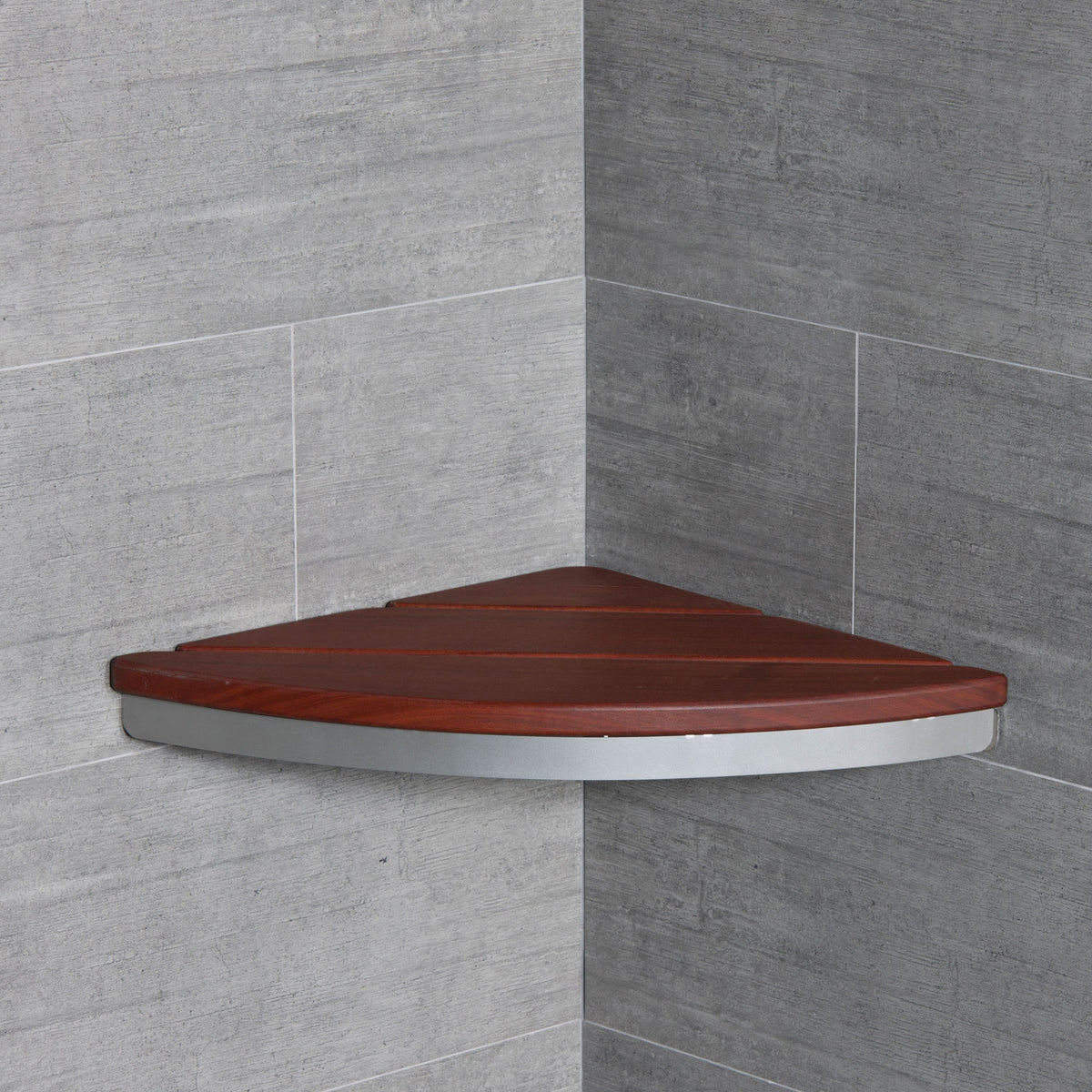 ThermaSol Shower Seat, Corner Install-Steam Shower Controls & Accessories-ThermaSol-Nordica Sauna