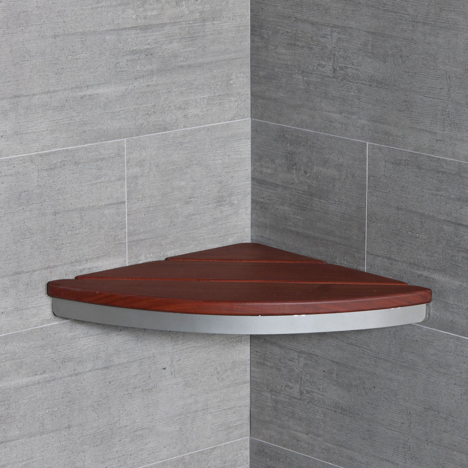 ThermaSol Shower Seat, Corner Install-Steam Shower Controls & Accessories-ThermaSol-Nordica Sauna