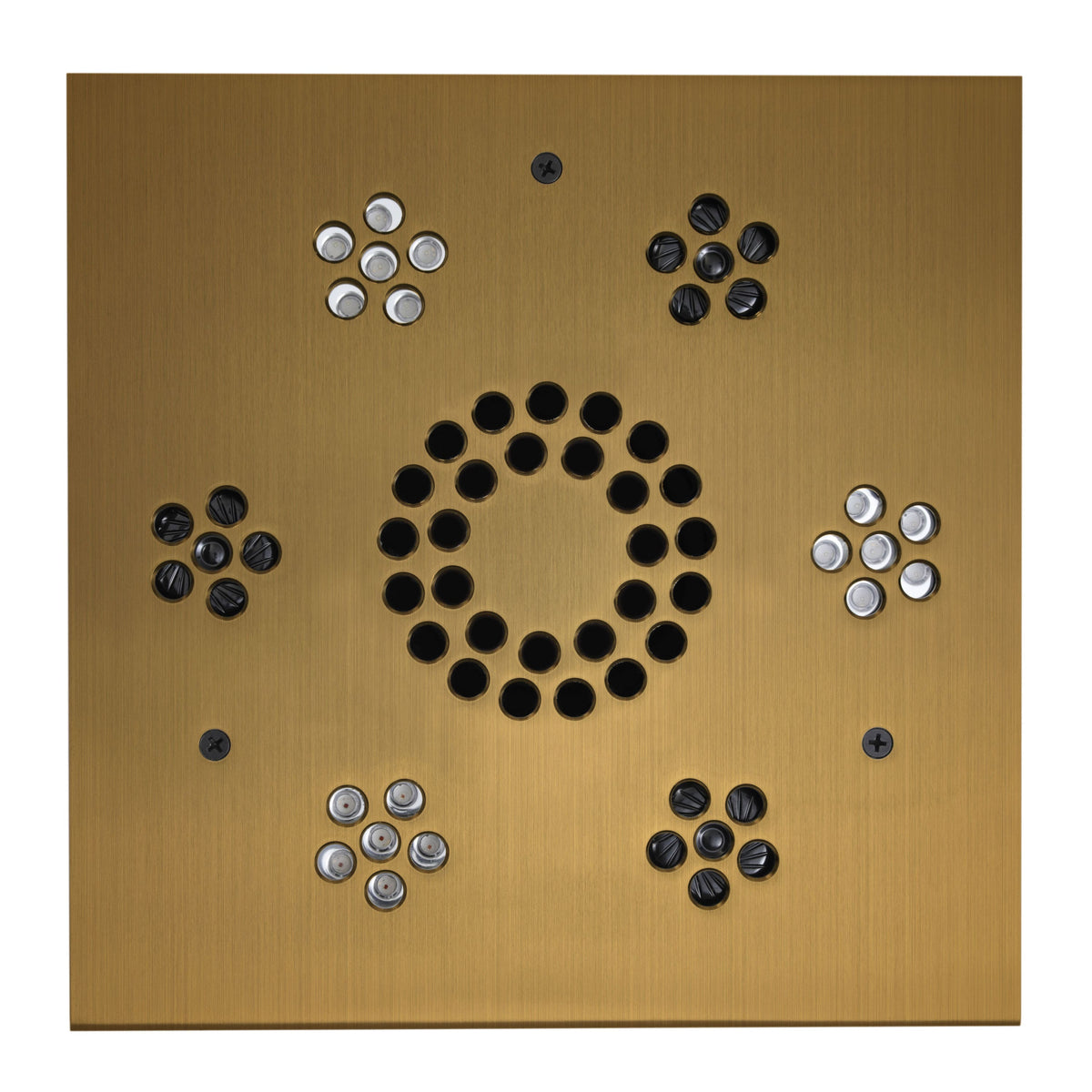 ThermaSol Serenity Light and Music System Modern-Steam Shower Controls & Accessories-ThermaSol-Antique Brass-Nordica Sauna