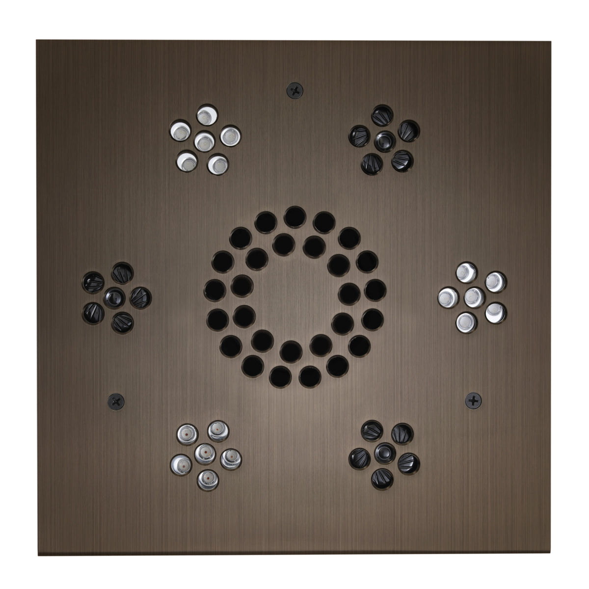 ThermaSol Serenity Light and Music System Modern-Steam Shower Controls & Accessories-ThermaSol-Antique Nickel-Nordica Sauna
