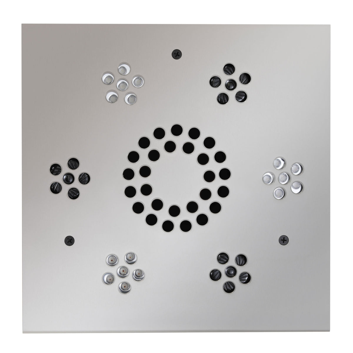 ThermaSol Serenity Light and Music System Modern-Steam Shower Controls & Accessories-ThermaSol-Polished Chrome-Nordica Sauna