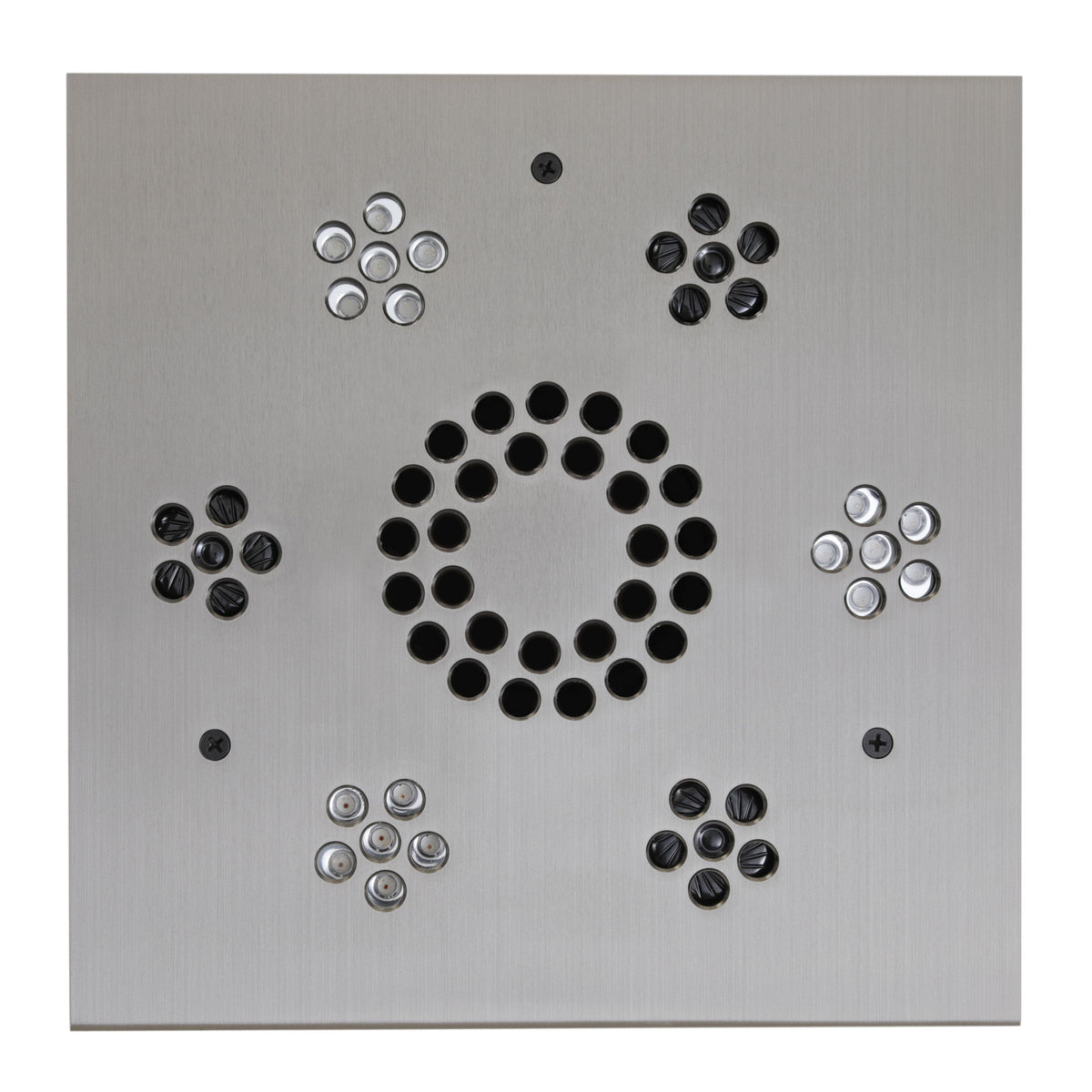 ThermaSol Serenity Light and Music System Modern-Steam Shower Controls & Accessories-ThermaSol-Satin Chrome-Nordica Sauna