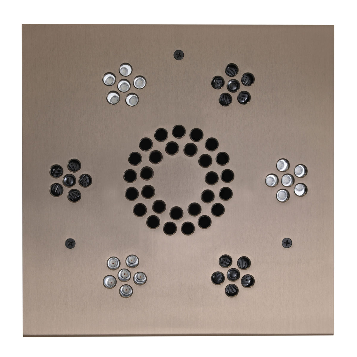 ThermaSol Serenity Light and Music System Modern-Steam Shower Controls & Accessories-ThermaSol-Satin Nickel-Nordica Sauna