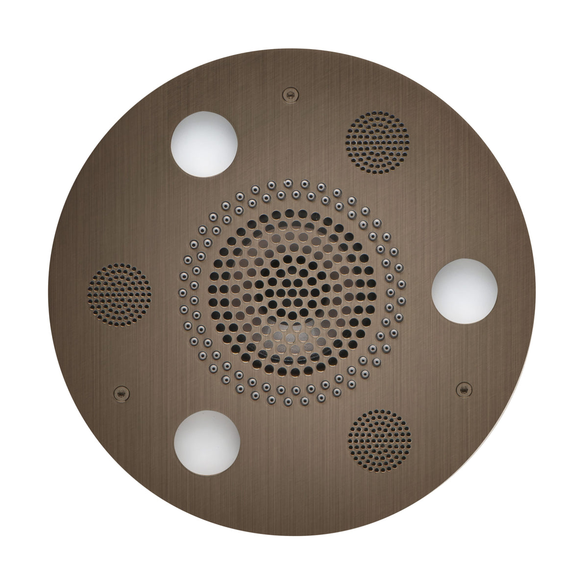 ThermaSol Serenity Light, Sound, Rain System Round-Steam Shower Controls & Accessories-ThermaSol-Antique Nickel-Nordica Sauna