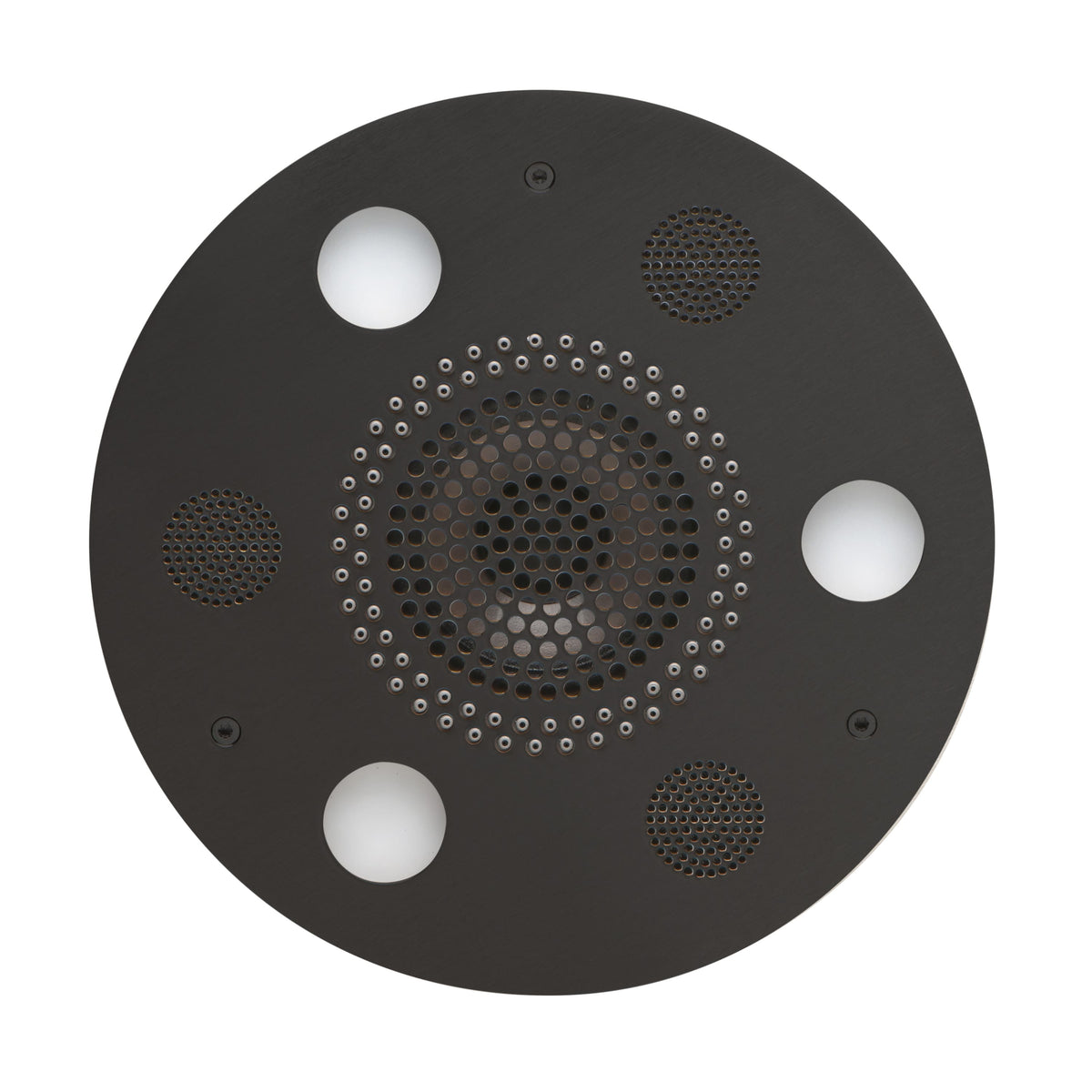 ThermaSol Serenity Light, Sound, Rain System Round-Steam Shower Controls & Accessories-ThermaSol-Matte Black-Nordica Sauna