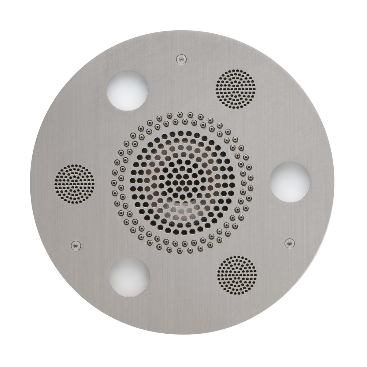 ThermaSol Serenity Light, Sound, Rain System Round-Steam Shower Controls & Accessories-ThermaSol-Satin Chrome-Nordica Sauna