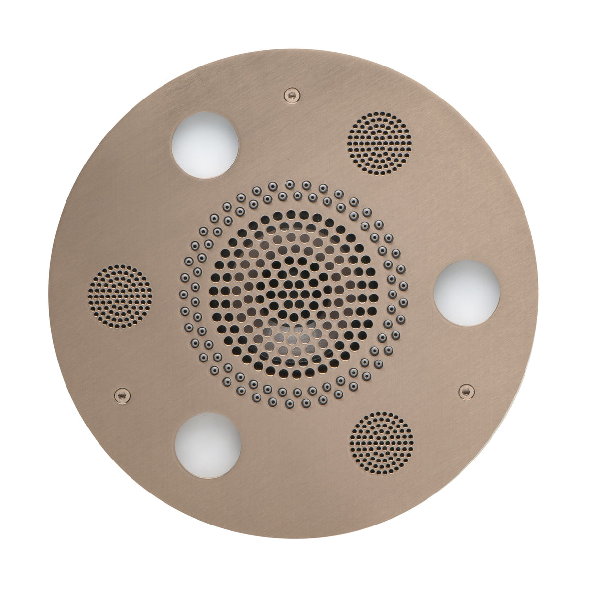 ThermaSol Serenity Light, Sound, Rain System Round-Steam Shower Controls & Accessories-ThermaSol-Satin Nickel-Nordica Sauna