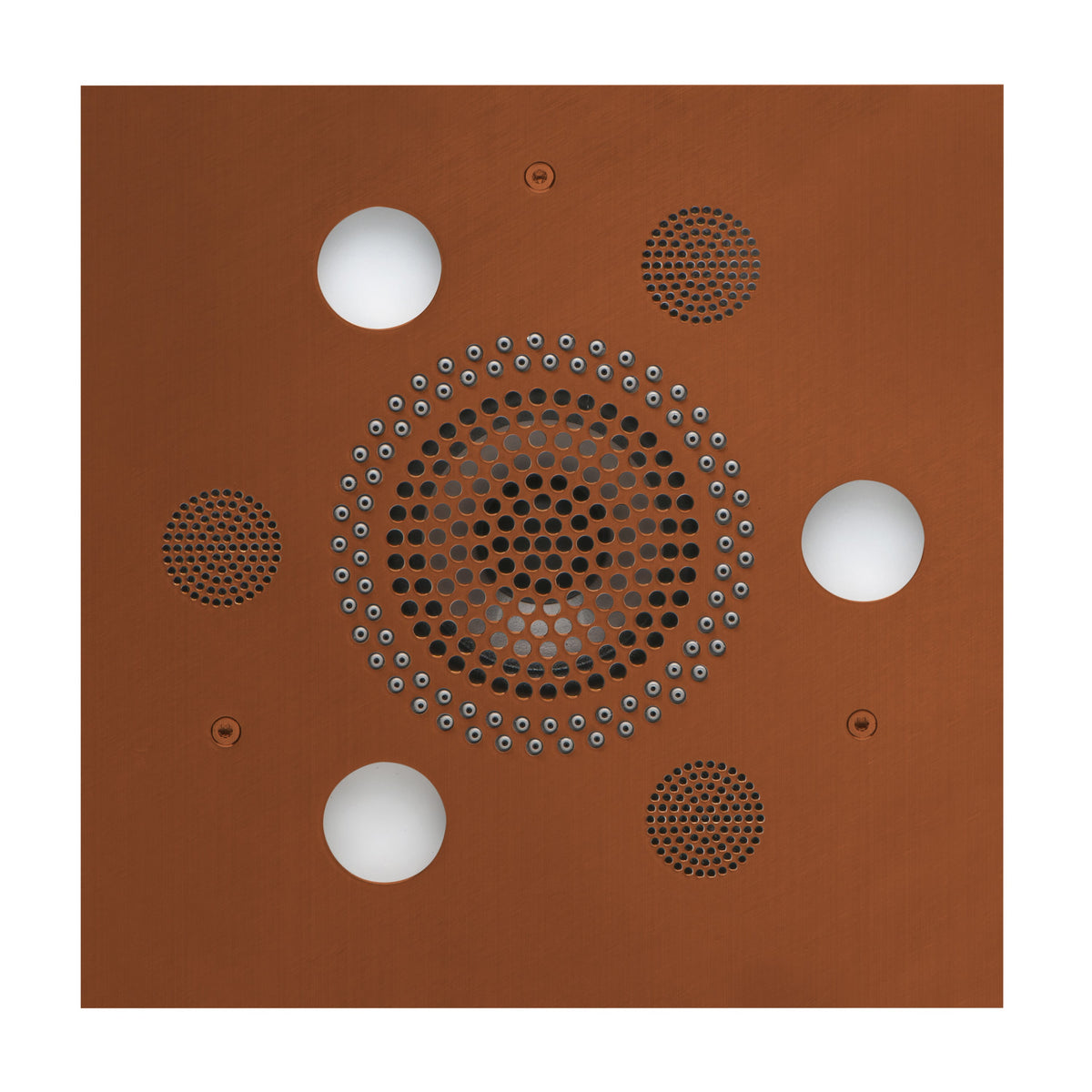 ThermaSol Serenity Light, Sound, Rain System Square-Steam Shower Controls & Accessories-ThermaSol-Antique Copper-Nordica Sauna