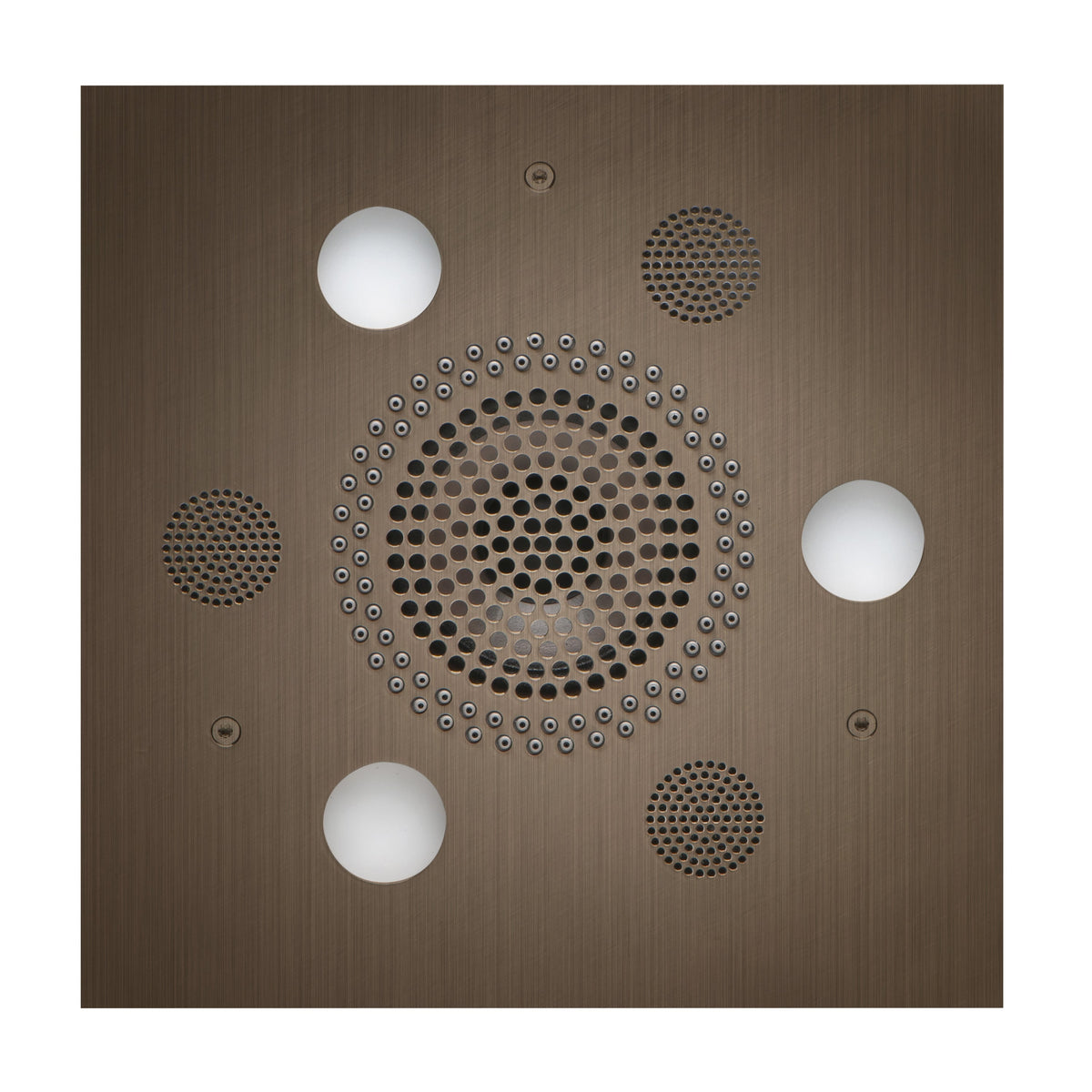 ThermaSol Serenity Light, Sound, Rain System Square-Steam Shower Controls & Accessories-ThermaSol-Antique Nickel-Nordica Sauna
