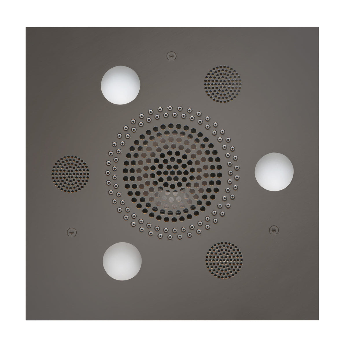 ThermaSol Serenity Light, Sound, Rain System Square-Steam Shower Controls & Accessories-ThermaSol-Black Nickel-Nordica Sauna