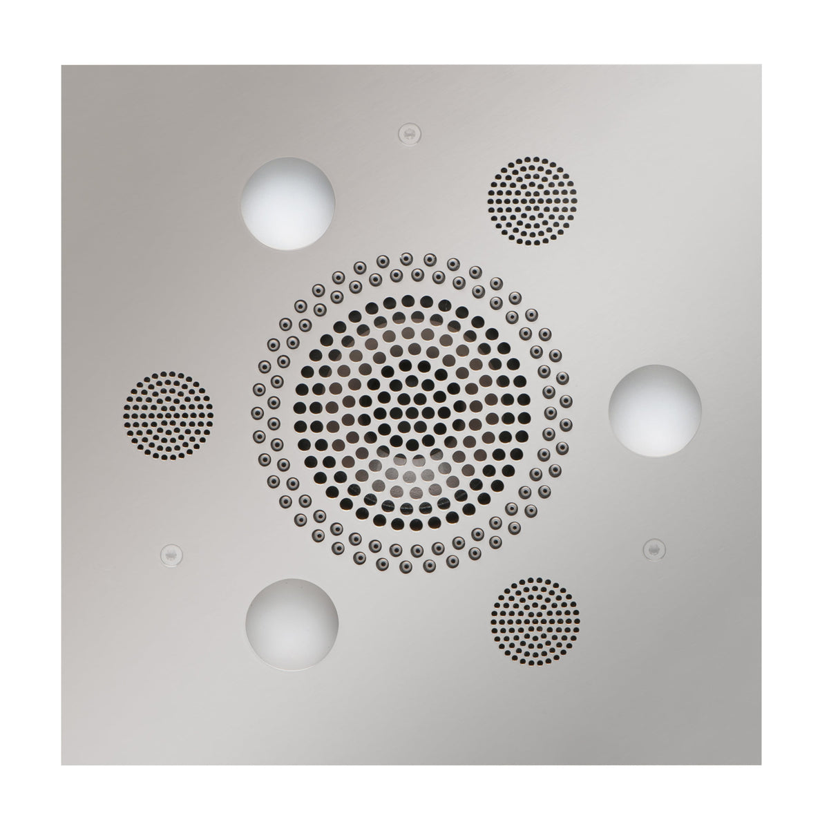 ThermaSol Serenity Light, Sound, Rain System Square-Steam Shower Controls & Accessories-ThermaSol-Polished Chrome-Nordica Sauna