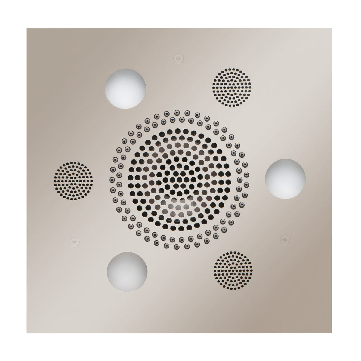 ThermaSol Serenity Light, Sound, Rain System Square-Steam Shower Controls & Accessories-ThermaSol-Polished Nickel-Nordica Sauna