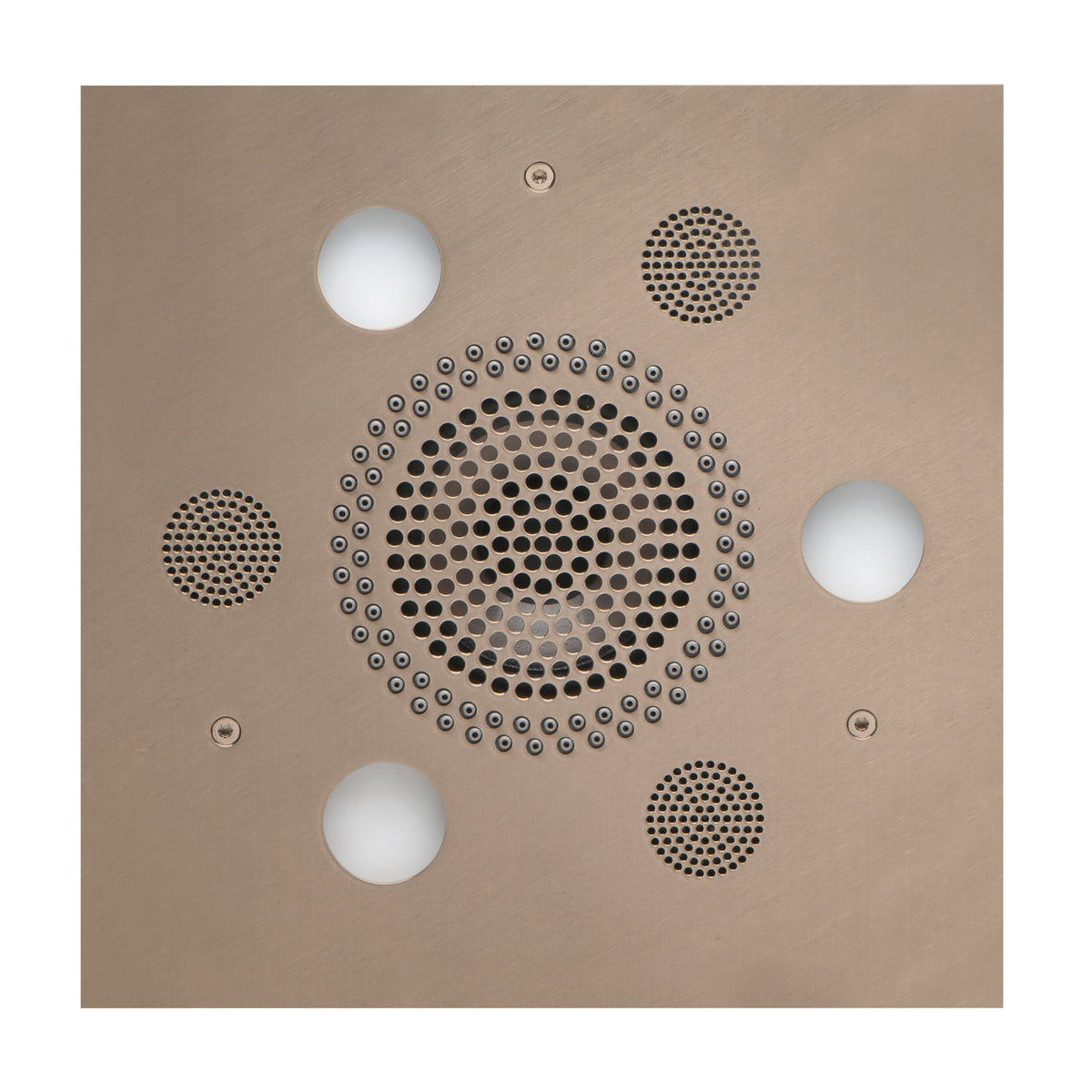 ThermaSol Serenity Light, Sound, Rain System Square-Steam Shower Controls & Accessories-ThermaSol-Satin Nickel-Nordica Sauna