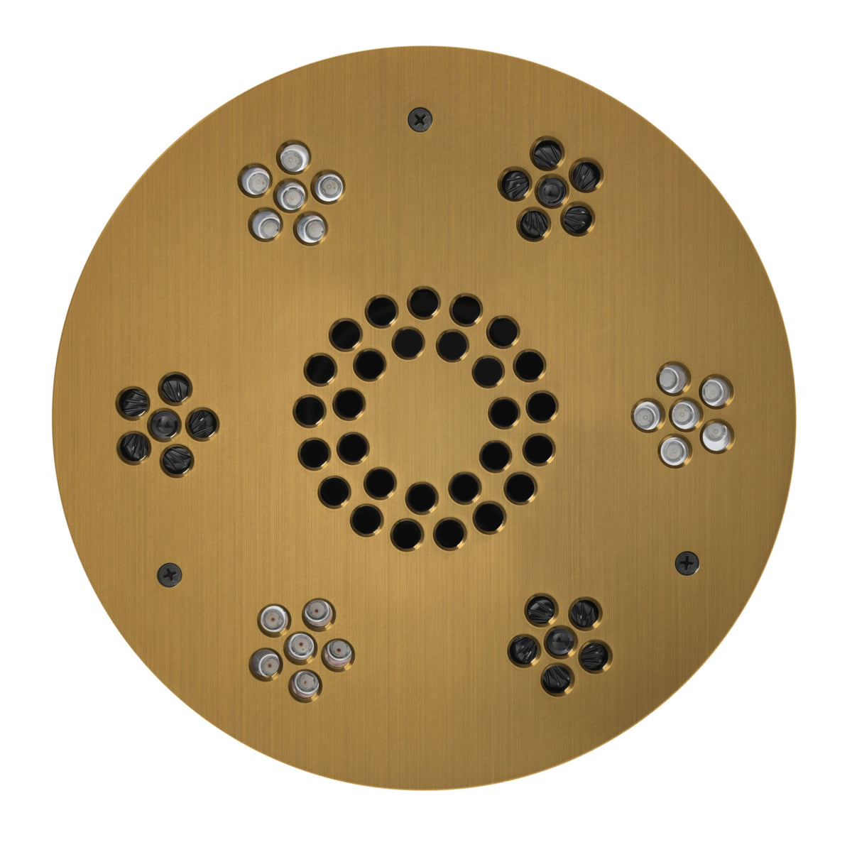 ThermaSol Serenity Light and Music System Traditional-Steam Shower Controls & Accessories-ThermaSol-Antique Brass-Nordica Sauna