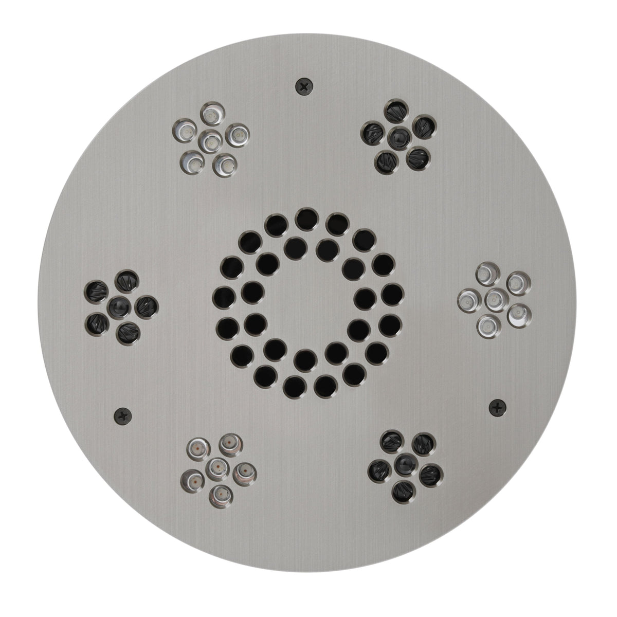 ThermaSol Serenity Light and Music System Traditional-Steam Shower Controls & Accessories-ThermaSol-Satin Chrome-Nordica Sauna