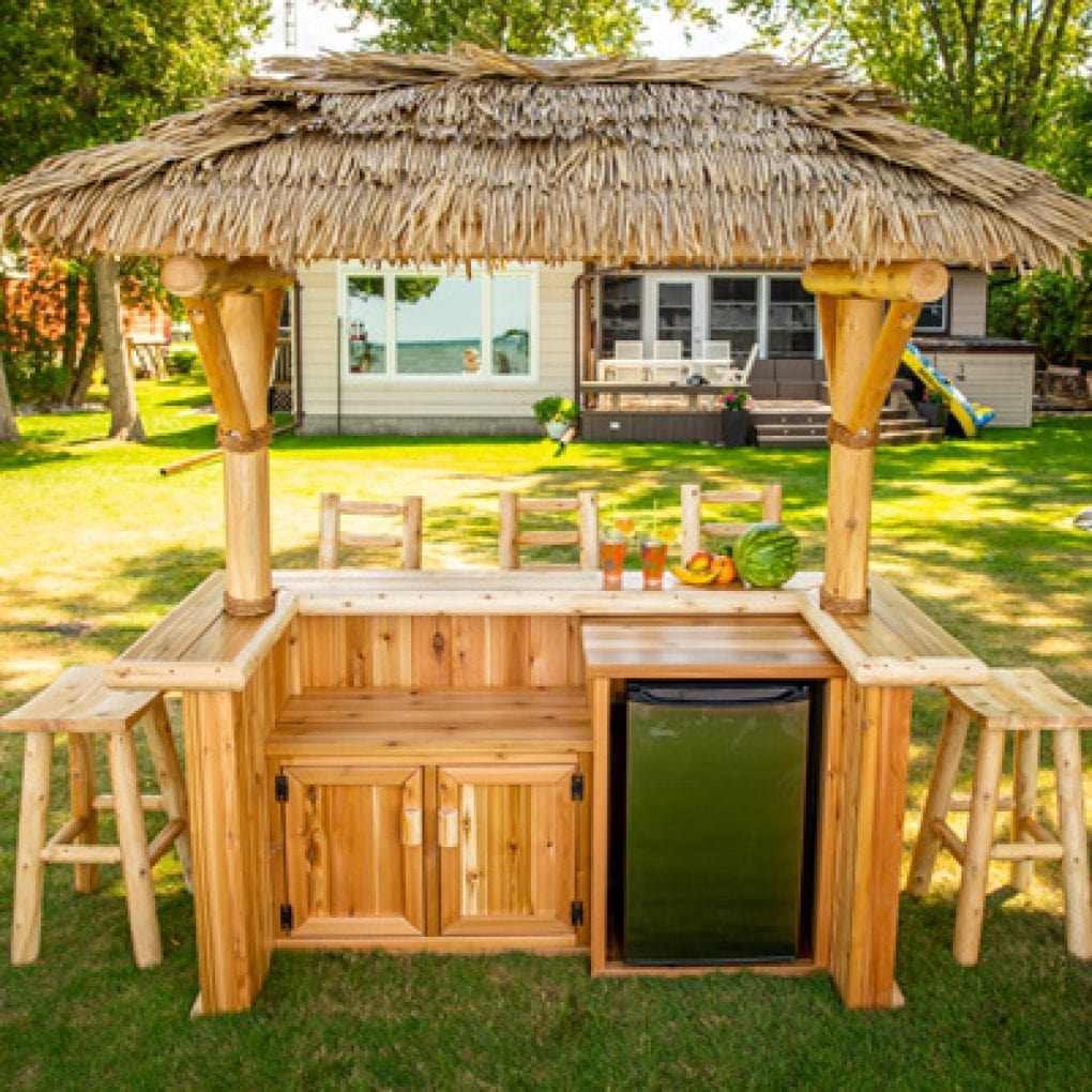 Dundalk Tropical Paradise Tiki Bar-Outdoor Furniture-Dundalk Leisurecraft-Nordica Sauna