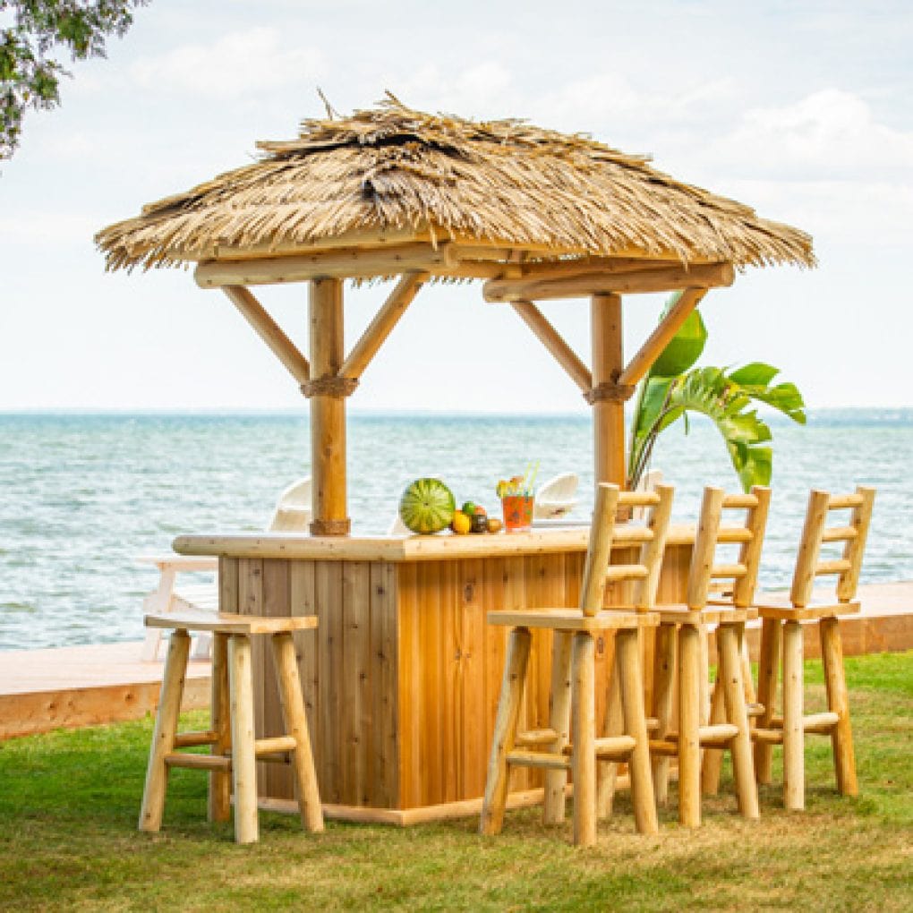 Dundalk Tropical Paradise Tiki Bar-Outdoor Furniture-Dundalk Leisurecraft-Nordica Sauna