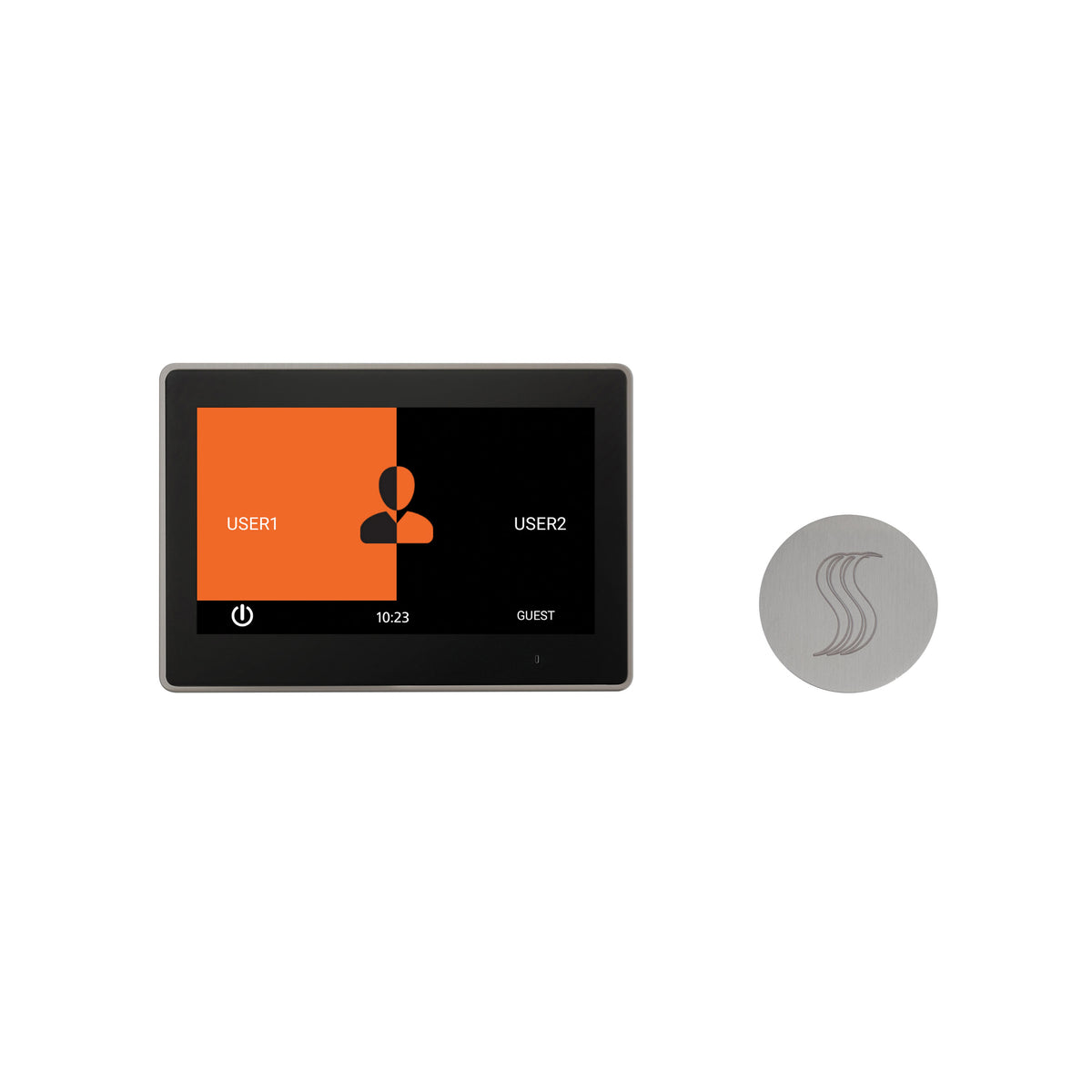 ThermaSol ThermaTouch 10" Control Kit Round-Steam Shower Controls & Accessories-ThermaSol-Satin Chrome-Nordica Sauna