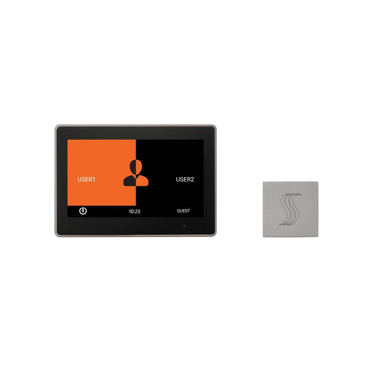 ThermaSol ThermaTouch 10" Control Kit Square-Steam Shower Controls & Accessories-ThermaSol-Satin Chrome-Nordica Sauna