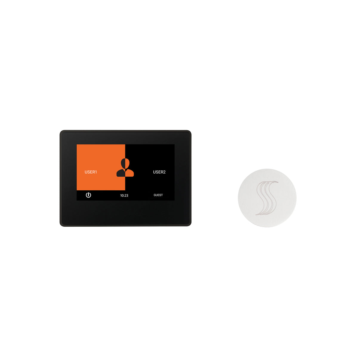 ThermaSol ThermaTouch 7" Control and Steam Head Kit Round-Steam Shower Controls & Accessories-ThermaSol-White-Nordica Sauna