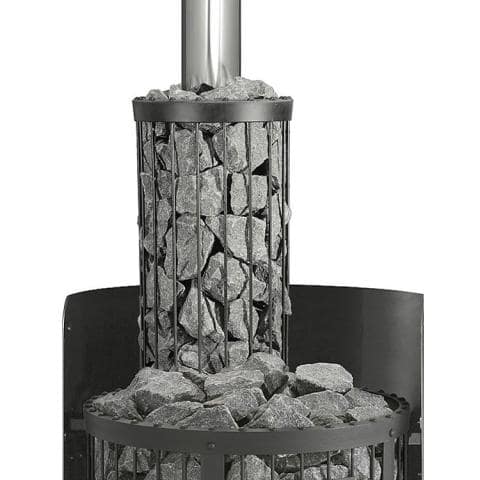 Harvia Smoke Pipe Cover, Legend Series, Black Steel-Sauna Heater Accessories-Harvia-Nordica Sauna