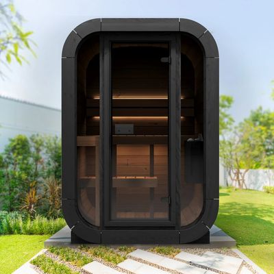 SaunaLife CL3G 2-Person Cube-Series Outdoor Home Sauna Kit